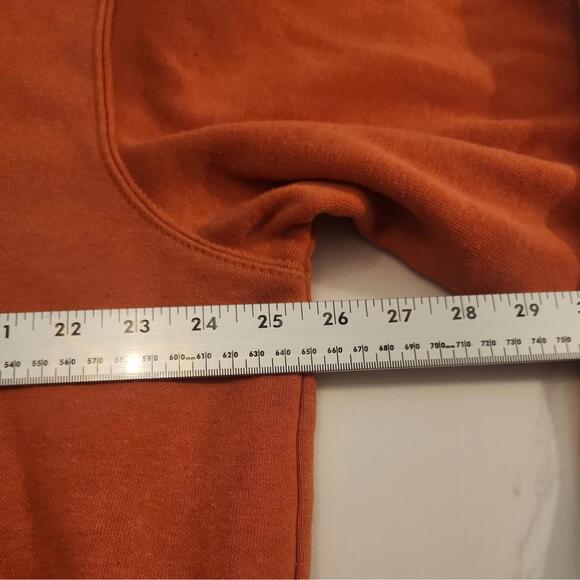 Carhartt Mens  Orange Hoodie Sweatshirt  Acid Wash  size Large - Picture 9 of 14